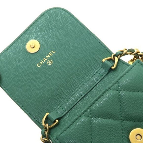 Chanel Caviar Quilted Chain Phone Case - Picture 6 of 9